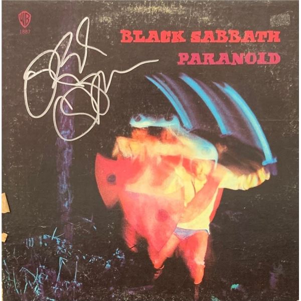Signed Black Sabbath Paranoid Album Cover