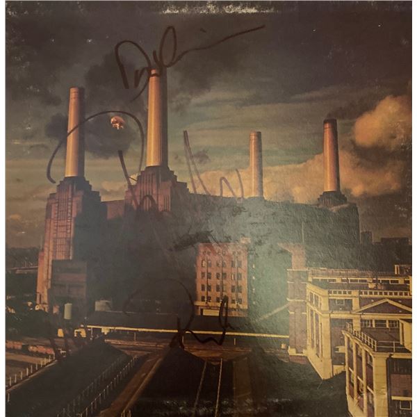 Signed Pink Floyd Animals Album Cover