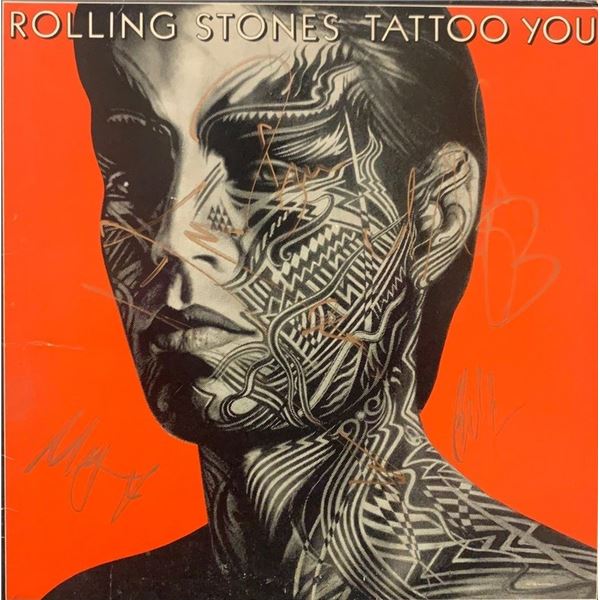 Signed The Rolling Stones Tattoo You Album Cover