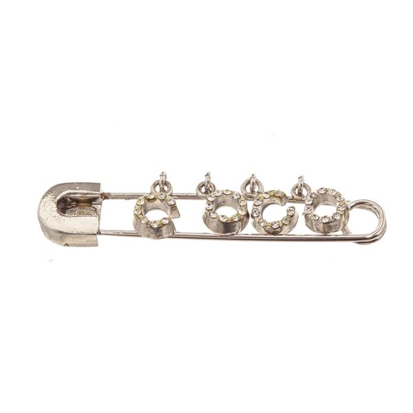 Chanel Silver Safety Pin Rhines