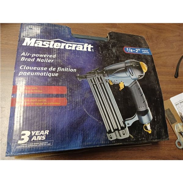 UNUSED MASTERCRAFT 5/8"-2" AIR BRADNAILER