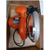 Image 1 : BLACK AND DECKER 7 1/4" CIRCULATING SAW WITH BLADE MODEL CS1000 11AMP