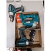 Image 1 : TWO 18V MAKITA CORDLESS DRILLS AND JIGSAW COMES WITH TWO BATTERIES AND CHARGER