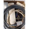 Image 4 : BOX OF MISC. ELECTRICAL AND MULTI METER (NO LEADS)