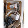 Image 7 : BOX OF MISC. ELECTRICAL AND MULTI METER (NO LEADS)