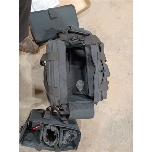 LARGE BLACK AMMO BAG - HAS 10 CONPARTMENTS