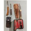 Image 1 : LOT OF THREE FOLDING KNIVES AND MULTI TOOL KIT