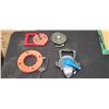 Image 1 : THREE LONG LINE TAPE MEASURES AND PLUMBING SNAKE