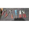 Image 1 : LEATHER HOLE PUNCH, RIVET PLIERS, TILE CUTTER, HOSE CRIMP PLIERS