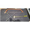 Image 2 : SAW, TIRE IRON AND SCRAPER