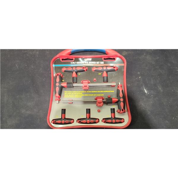 7 PIECE T HANDLE HEX DRIVE SET
