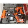 Image 1 : DAKOTA 18V CORDLESS POWER TOOLS C/W LIGHT, JIGSAW, SANDER, CHARGER AND TWO BATTERIES