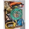Image 1 : BOX WITH WITH TIE DOWN RATCHETES AND BUNJEE CORDS