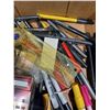 Image 6 : BOX OF TUPPERWARE, PENS AND PENCILS