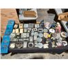 Image 1 : BOX WITH ASSORTED ELECTRICAL SUPPLIES