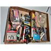 Image 1 : TWO BOXES WITH HAMMER STAPLER, STAPLES AND CLAMPS
