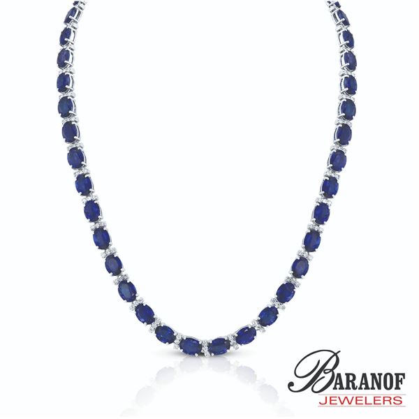 TANZANITE AND DIAMOND NECKLACE #NC0332C-TA