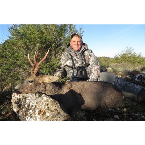 3 - DAY FREE RANGE CUSTOMIZED HUNT - IBERIAN MOUFLON OR MOUNTAIN ROE BUCK FOR 1 HUNTER & 1 NON-HUNTE