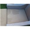 Image 25 : Qty 4 Synthetic Rattan Armchairs 28"x27"x34"H w/ 4 Ottomans & 2 Matching Tables