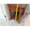 Image 8 : Qty 2 Wooden Side Tables w/ Drawer & Undershelf 30"x20"x31"H