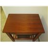 Image 2 : Qty 2 Wooden Side Tables w/ Drawer & Undershelf 30"x20"x31"H