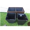 Image 16 : Set: Wastebasket, 2-Compartment Recycle Bin, Ice Bucket, Tray, Tissue Holder