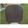 Image 2 : Qty 2 Modern Chairs w/ Cushioned Seats 17" x 17", 36" Back Ht