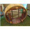 Image 8 : Modern Upholstered Rattan Chair w/ Ottoman