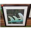 Image 1 : Framed Surfboard Fin Photographic Art 29"X29"