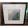 Image 1 : Framed Misty Landscape Photographic Art 29"X29"