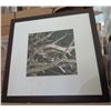 Image 1 : Wood Framed Sepia-Tone Tree Branches Photographic Art 29"x29"