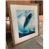 Image 8 : Qty 2 Framed Photographic Art - Waves (42 1/2"x26"  &  19"x 22")