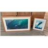 Image 1 : Qty 2 Framed Photographic Art - Waves (42 1/2"x26"  &  19"x 22")