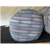 Image 2 : Qty 4 Gray Lumbar Cushions 8" Dia., 30"L