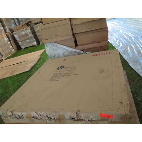 Qty 4 Majestic Mirrors & Frames Decorative Mirrors in Box 42"x42"