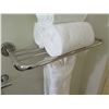 Image 4 : Bathroom Hardware Set: Towel Bar, Towel Rack, Toilet Paper Hanger (Towels not Included)