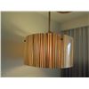 Image 3 : Pendant Lamp w/ Slats & Rope Cord 23"Diameter x 12"L (34" Drop)