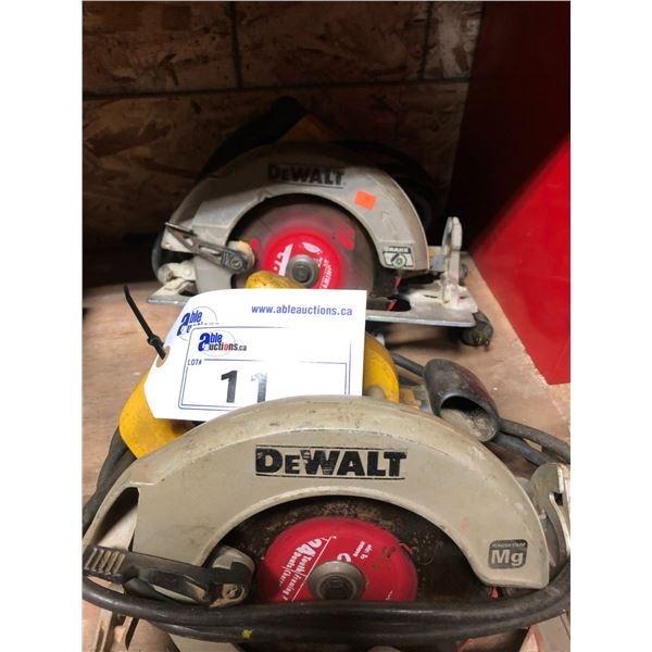 2 - DEWALT ELECTRIC CIRCULAR SAWS