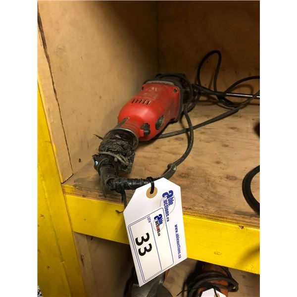 MILWAUKEE ELECTRIC SUPER HAWG RIGHT ANGLE DRILL