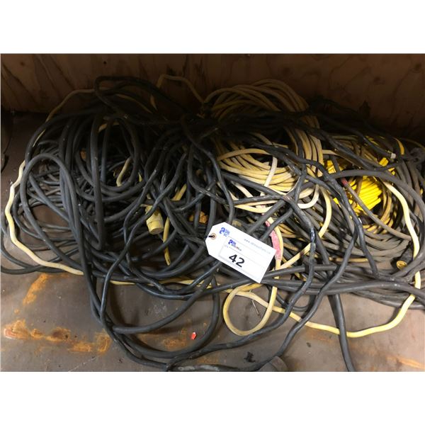 LARGE LOT OF EXTENSION CORDS