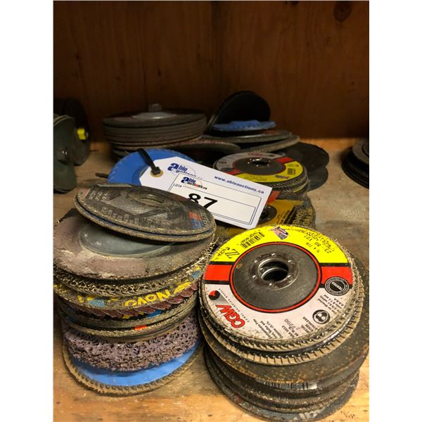 LOT OF ASSORTED GRINDING WHEELS