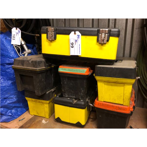 LOT OF ASSORTED TOOL CASES