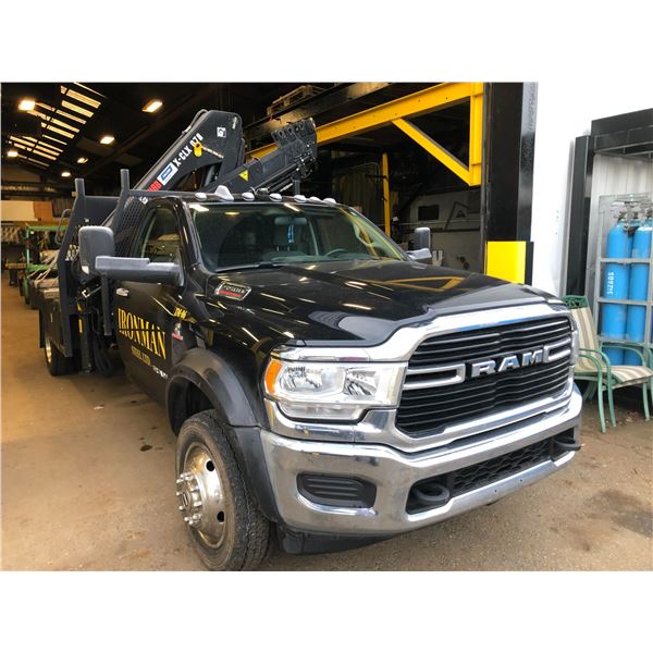 2019 DODGE RAM 5500 HEAVY DUTY SLT, 2DR FLAT DECK PU, BLACK, VIN # 3C7WRNCL9KG575203