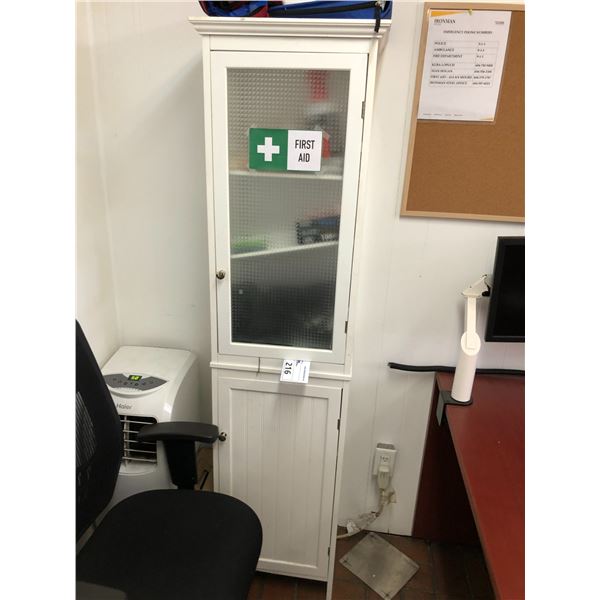 FIRST AID CABINET C/W GLASS DOOR