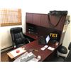 Image 1 : L-SHAPED DESK C/W 2 OFFICE CHAIRS