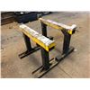 Image 2 : HEAVY DUTY STEEL SAW HORSE SET (2PCS) 50"W X 35"H