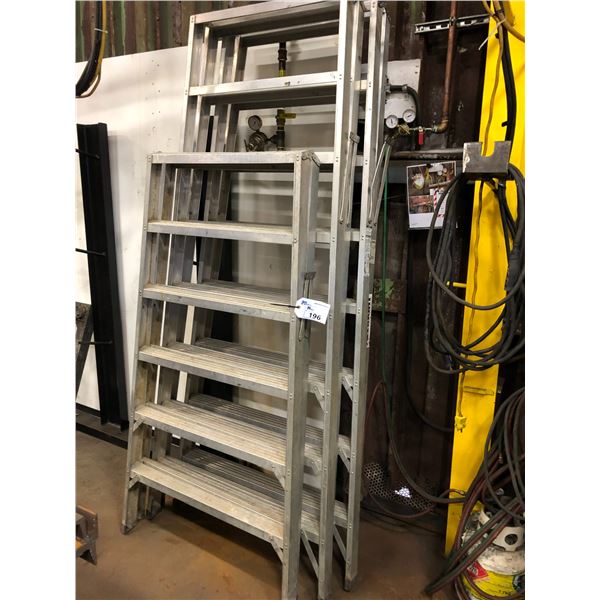 3 ALUMINUM LADDERS