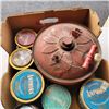 Image 2 : METAL GAS CAN AND LOT OF TINS