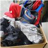 Image 2 : 2 BOXES OF JACKETS, COATS, BLUE JAYS SWEATER, CANUCKS CLOTHING