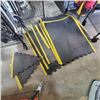 Image 1 : 7 PIECE 35 X 45 INCH PUZZLE TRACTION ANTI FATIGUE MATS WITH 2 CORNER TURN PIECES AND ONE 30 INCH LON